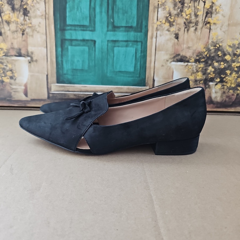 Cole Haan Viola Skimmer Black Suede Sz 9.5 Pre-owned‎